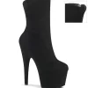 Noir faux suede 18 cm ADORE-1042 bottines de pole dance