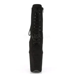 Noir faux suede 20 cm FLAMINGO-1020FS bottines de pole dance