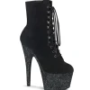 Noir glitter 18 cm ADORE-1020FSMG exotic bottines de pole dance