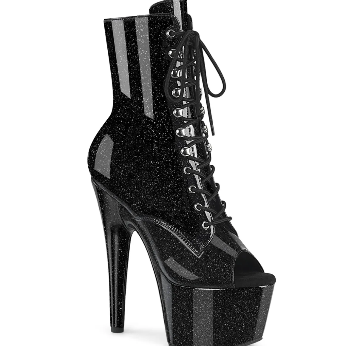 noir_glitter__cm_peep_toe_0.webp Noir glitter 18 cm peep toe pleaser bottines talons hauts femme