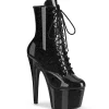 Noir glitter 18 cm pleaser bottines talons hauts femme