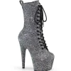 Noir glitter 18 cm Pleaser bottines talons hauts femme