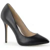 Noir Mat 13 cm AMUSE-20 Escarpins Talons Aiguilles Hommes