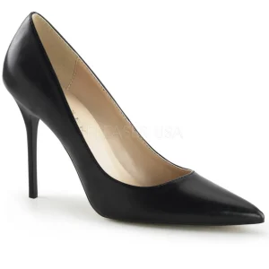 Noir Mat 10 cm CLASSIQUE-20 escarpins à talon aiguille bout pointu