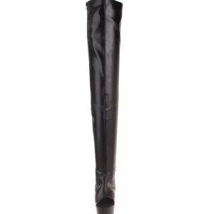 Noir Mat 15,5 cm DELIGHT-3017 Cuissardes Bottes Plateforme