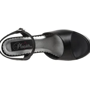 Noir Mat 13 cm DemoniaCult DOLLY-09 Talons Hauts Plateforme