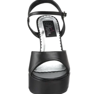 Noir Mat 13 cm DOLLY-09 Talon Haut pour Hommes