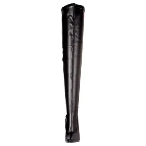 Noir Mat 15 cm DOMINA-3000 bottes cuissardes hommes