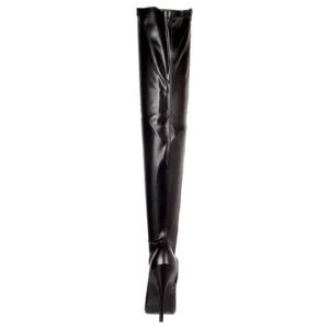Noir Mat 15 cm DOMINA-3000 bottes cuissardes hommes