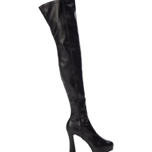 Noir Mat 13 cm ELECTRA-3000Z Bottes Cuissardes Talons Hauts
