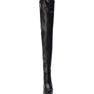 Noir Mat 13 cm ELECTRA-3000Z Bottes Cuissardes Talons Hauts