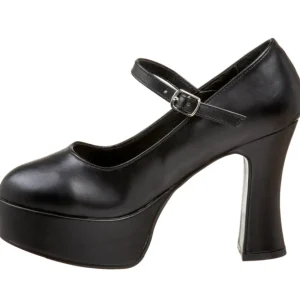 Noir Mat 11 cm MARYJANE-50 Mary Jane Escarpins Haut Talon