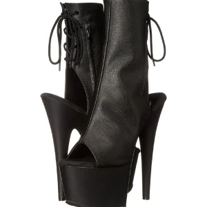 Noir Mat 18 cm Pleaser ADORE-1018 Plateforme Bottines