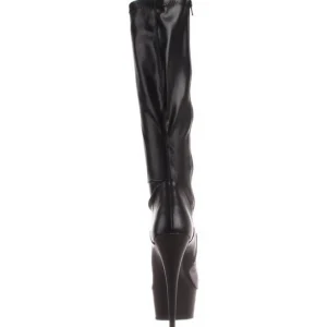 Noir Mat 15 cm Pleaser DELIGHT-2000 Bottes Femmes
