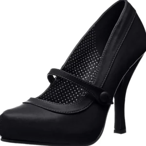Noir Mat 12 cm retro vintage CUTIEPIE-02 escarpins mary jane plateforme cachée