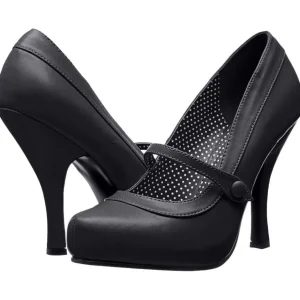 Noir Mat 12 cm retro vintage CUTIEPIE-02 escarpins mary jane plateforme cachée