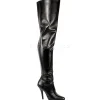 Noir Mat 13 cm SEDUCE-3010 bottes overknee femme