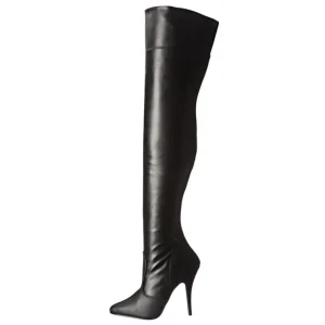 Noir Mat 13 cm SEDUCE-3010 bottes overknee femme