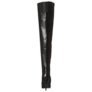Noir Mat 13 cm SEDUCE-3010 bottes overknee femme