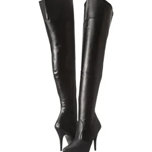Noir Mat 13 cm SEDUCE-3010 bottes overknee femme