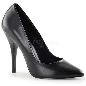 Noir Mat 13 cm SEDUCE-420 escarpins à bout pointu