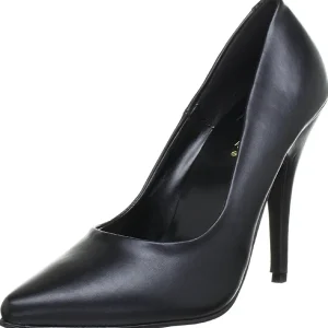 Noir Mat 13 cm SEDUCE-420 escarpins à bout pointu