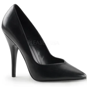 Noir Mat 13 cm SEDUCE-420V escarpins à bout pointu