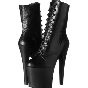 Noir Mat 18 cm XTREME-1020 bottines a plateforme pour femmes