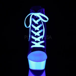 Noir Neon 15 cm DELIGHT-600SK-02 basket à talon aiguille en toile