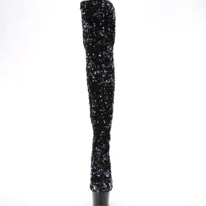 Noir Paillettes 20 cm ADORE-3020 bottes overknee plateforme de pole dance