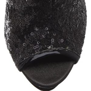 Noir Paillettes 15,5 cm BLONDIE-R-1008 Plateforme Bottines Femmes