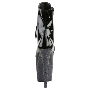 Noir paillettes 18 cm Pleaser ADORE-1020LG bottines de pole dance
