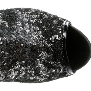 Noir Paillettes 15 cm PLEASER BLONDIE-R-3011 Cuissardes Haut Talon