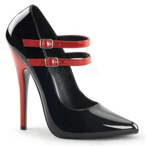 Noir Rouge 15 cm DOMINA-442 Chaussures pour femmes a talon