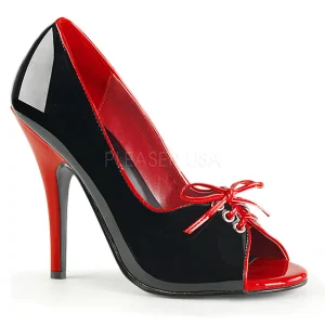 Noir Rouge 12,5 cm SEDUCE-216 Chaussures pour femmes a talon