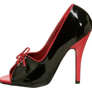 Noir Rouge 12,5 cm SEDUCE-216 Chaussures pour femmes a talon