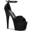 Noir Satin 18 cm Pleaser ADORE-768 Plateforme Haut Talon