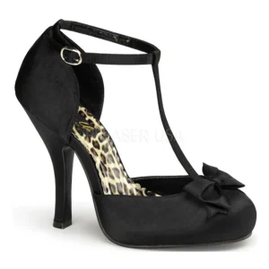 Noir Satin 12 cm retro vintage CUTIEPIE-12 escarpins à talons hauts