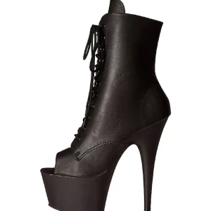 Noir Similicuir 18 cm ADORE-1021 bottines plateforme pour femmes