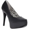 Noir Similicuir 14,5 cm Burlesque TEEZE-06W pieds larges escarpins pour homme