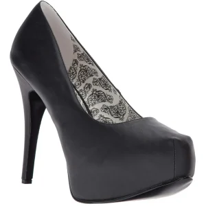 Noir Similicuir 14,5 cm Burlesque TEEZE-06W pieds larges escarpins pour homme