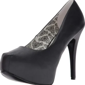 Noir Similicuir 14,5 cm Burlesque TEEZE-06W pieds larges escarpins pour homme