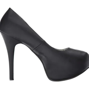Noir Similicuir 14,5 cm Burlesque TEEZE-06W pieds larges escarpins pour homme