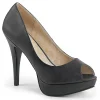 Noir Similicuir 13,5 cm CHLOE-01 grande taille escarpins femmes