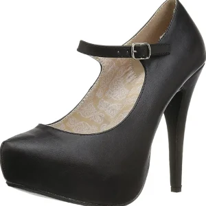 Noir Similicuir 13,5 cm CHLOE-02 grande taille escarpins femmes