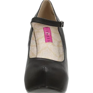 Noir Similicuir 13,5 cm CHLOE-02 grande taille escarpins femmes