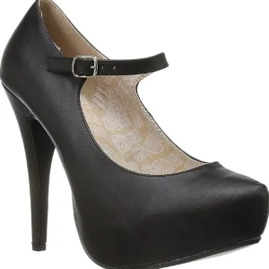 Noir Similicuir 13,5 cm CHLOE-02 grande taille escarpins femmes