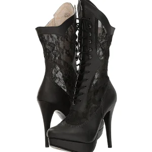 Noir Similicuir 13,5 cm CHLOE-115 grande taille bottines femmes