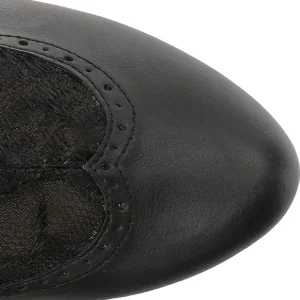 Noir Similicuir 13,5 cm CHLOE-115 grande taille bottines femmes