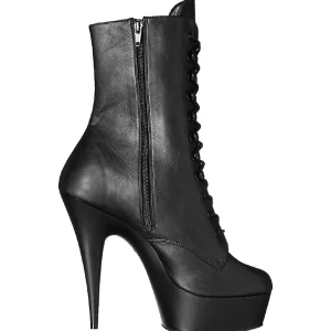 Noir Similicuir 15,5 cm DELIGHT-1020 Plateforme Bottines